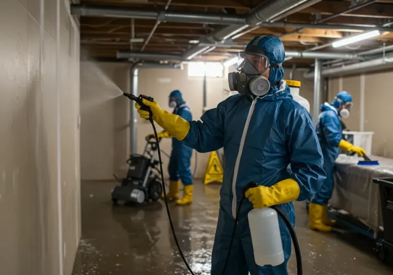 Basement Sanitization and Antimicrobial Treatment process in Nezperce, ID