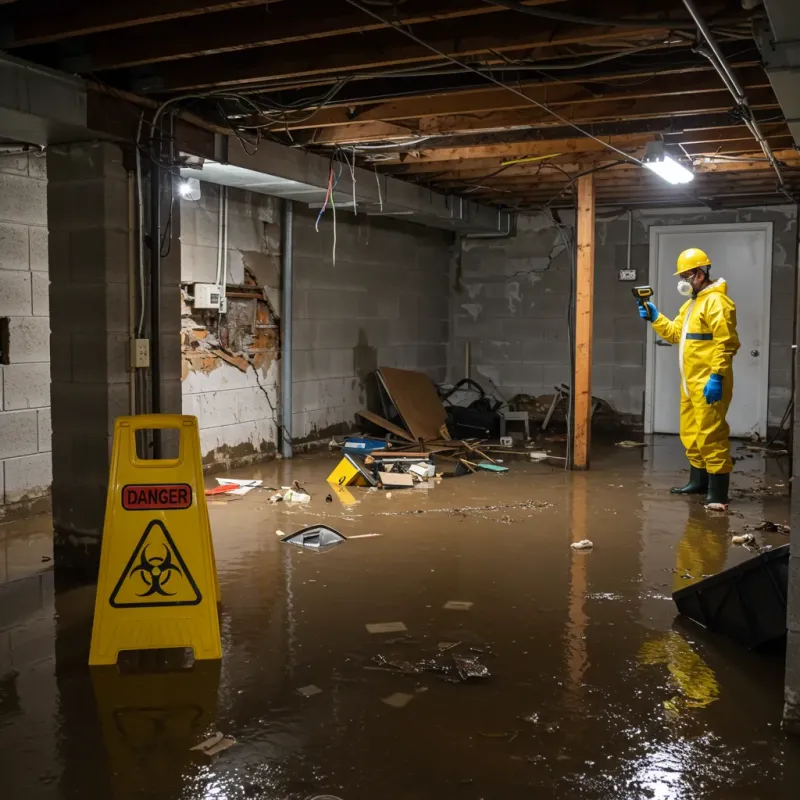 Flooded Basement Electrical Hazard in Nezperce, ID Property